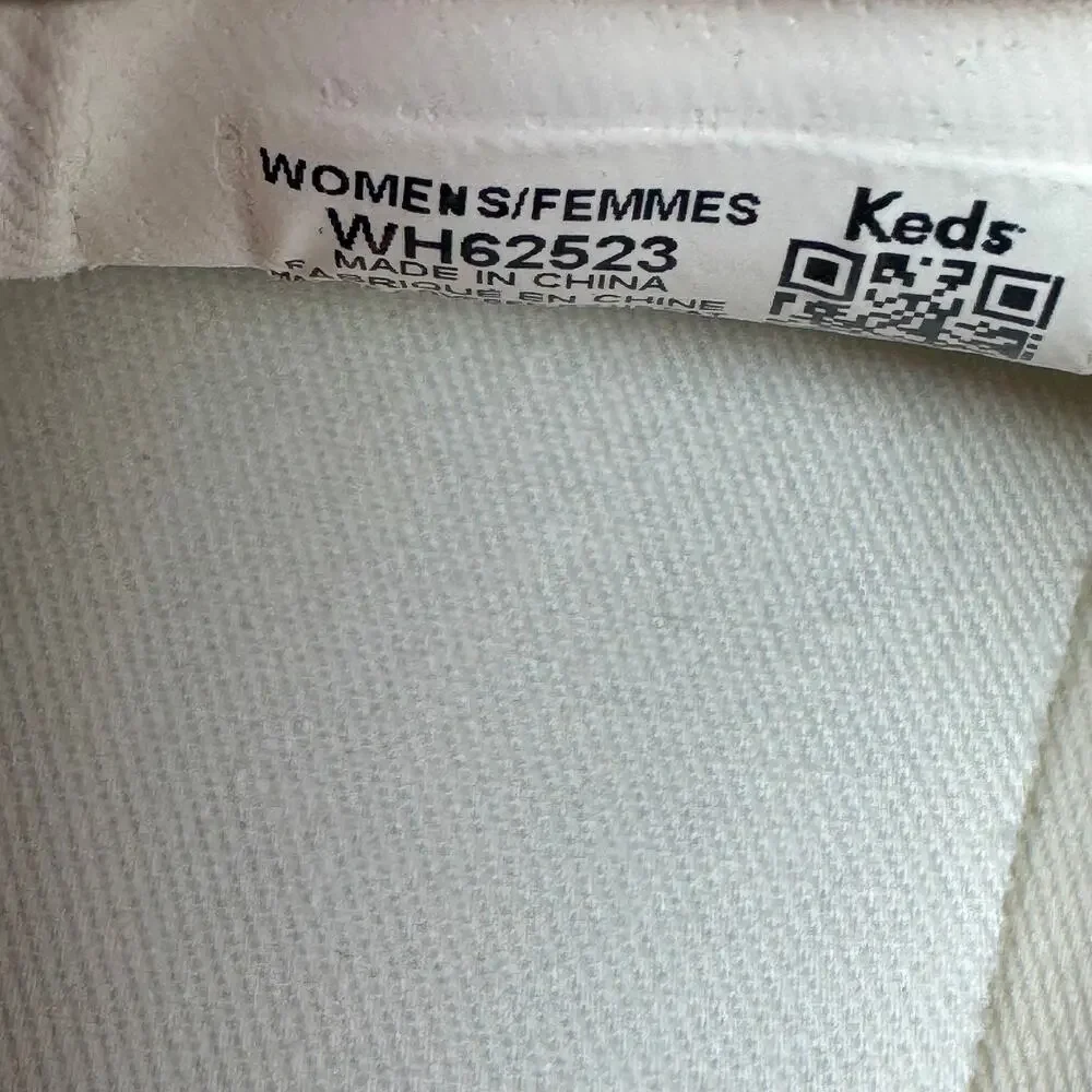 KEDS Double Decker Perforated Slip On Sneakers Off White Casual Shoes Women's 10